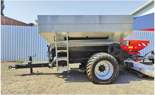 Разбрасыватель удобрений MAXI - 6000 INOX MEC ( с нержавеющей стали)